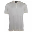 Dolce & Gabbana White Short Button Closure Silk Top T-shirt