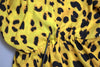 Dolce & Gabbana Yellow Leopard Print Long Sleeves Top Blouse