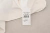 Dolce & Gabbana White Striped Short Sleeves Pullover Top