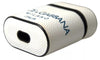 Dolce & Gabbana White Blue Calf Leather Logo Print Strap Airpods Case