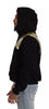 Dolce & Gabbana Black Gold Hooded Cotton Mens Pullover Sweater