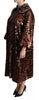 Dolce & Gabbana Multicolor Sequined Long Coat Jaquard Jacket