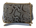 Dolce & Gabbana Blue Exotic Leather Shoulder Purse Cross Body Bag