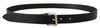Dolce & Gabbana Black Leather Silver Tone Metal Buckle Classic Belt
