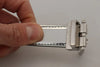 Dolce & Gabbana Silver Leather Metal Buckle Belt