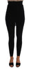 Dolce & Gabbana Elegant Black Cashmere Silk Stretch Pants