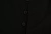 Dolce & Gabbana Black Solid STAFF Slim Fit Waistcoat Vest