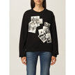 Love Moschino Chic Black Sweatshirt with Designer Emblem