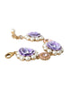 Dolce & Gabbana Gold FIORI BLOOMING Floral Baroque Crystals Bracelet