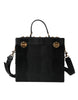 Dolce & Gabbana Black Lizard Embossed Calfskin Leather Double Box Bag