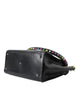 Dolce & Gabbana Black SICILY Leather LED Top Handle Shoulder Bag