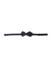 Dolce & Gabbana Navy Blue Silk Patterned Adjustable Men Papillon Bow Tie