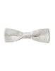 Dolce & Gabbana White Silk Patterned Adjustable Neck Men Papillon Bow Tie
