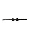 Dolce & Gabbana Black Velvet Cotton Adjustable Neck Men Bow Tie