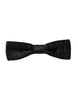 Dolce & Gabbana Black Silk Patterned Adjustable Neck Men Bow Tie