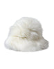 Dolce & Gabbana White Acrylic Fur Womens Bucket Hat