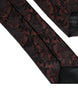 Dolce & Gabbana Maroon Floral Fantasy Silk Adjustable Men Tie