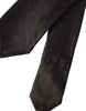 Dolce & Gabbana Brown Solid 100% Silk Adjustable Tie