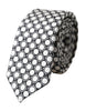 Dolce & Gabbana White Circles 100% Silk Adjustable Tie