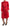 Dolce & Gabbana Elegant Red Silk Midi Dress with Button Detail