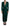 Dolce & Gabbana Dark Green Viscose Long Sleeve Midi Dress