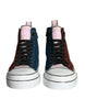 Dolce & Gabbana Multicolor Patchwork High Top Sneaker Shoes