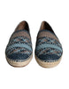 Dolce & Gabbana Blue Gray Woven Leather Buffalo Espadrille Shoes