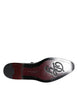 Dolce & Gabbana Black Calfskin Leather Derby Men Dress Shoes