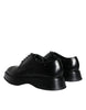 Dolce & Gabbana Black Calf Leather Derby Formal Dress Shoes