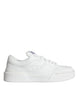 Dolce & Gabbana White Miami Leather Low Top Sneakers Shoes