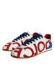 Dolce & Gabbana Multicolor Leather Logo Casual Sneakers Shoes