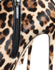 Dolce & Gabbana Brown Leopard Calf Fur Heels Ankle Boots Shoes