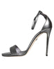Dolce & Gabbana Silver KEIRA Heels Ankle Strap Sandals Shoes