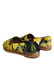 Dolce & Gabbana Multicolor Lemon Slip On Espadrilles Shoes