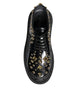 Dolce & Gabbana Black Leather Trekking Derby Embellished Shoes