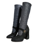 Dolce & Gabbana Black Crystal Mary Janes Booties Shoes