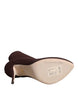 Dolce & Gabbana Brown Stiletto Heels Socks Ankle Boots Shoes