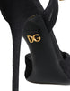 Dolce & Gabbana Black KEIRA Heels Ankle Strap Sandals Shoes
