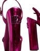 Dolce & Gabbana Fuchsia Leather Platform Logo Keira Sandals Shoes