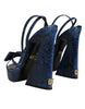 Dolce & Gabbana Blue Leather Ankle Strap Heels Sandals Shoes