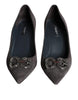 Dolce & Gabbana Gray Amore Suede Bellucci Heels Pumps Shoes