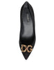 Dolce & Gabbana Black Amore Suede Bellucci Heels Pumps Shoes
