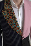 Dolce & Gabbana Multicolor Patchwork Single Breasted Blazer