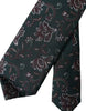 Dolce & Gabbana Green Floral Print Silk Adjustable Men Tie
