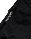 Dolce & Gabbana Black Nylon Swimwear Beachwear Bottom Bikini