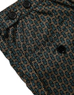 Dolce & Gabbana Brown Patterned Beachwear Swim Shorts Swimwear