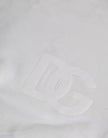Dolce & Gabbana White Cotton Crew Neck Sweatshirt Sweater