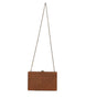 Dolce & Gabbana Brown Leather Gold Frame Clutch Mini Crossbody Bag