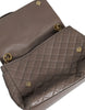 Dolce & Gabbana Brown Quilted Leather Shoulder Purse Satchel Bag