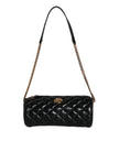 Versace Black Mini Quilted Lambskin Leather Crossbody Sling Bag